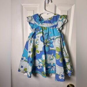 Y2K Blue and Green retro Dress